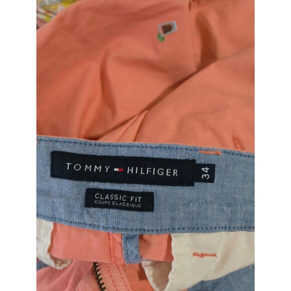 Tommy Hilfiger Mens Drink Embroidered Classic Fit Shorts Size 34 Preppy Vacation - Picture 6 of 12